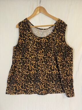 Jessica London cheetah print tank top